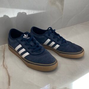 Adidas Dark Blue Sneakers with White Accents